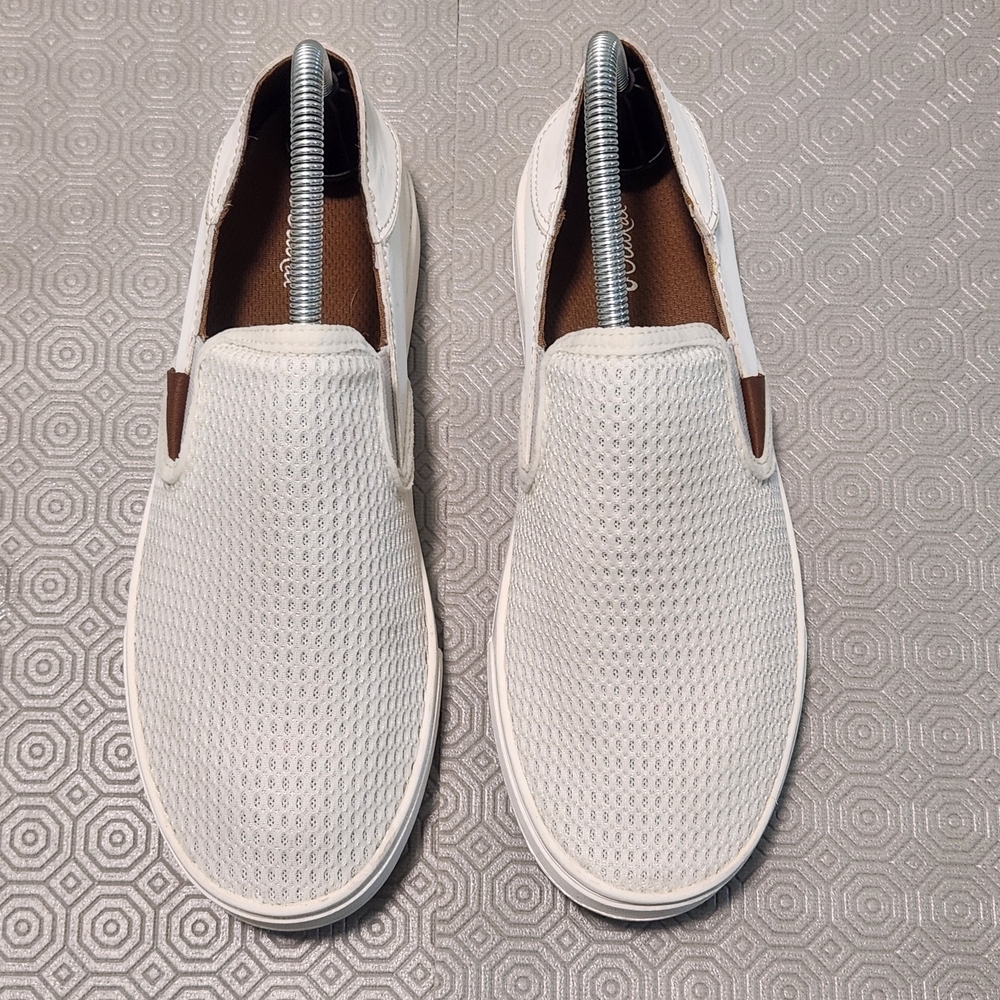 OLUKAI Pehuea Women's Size 9/EU 39 White Mesh Slip-On Drop Heel Comfort Shoes - Picture 5 of 12
